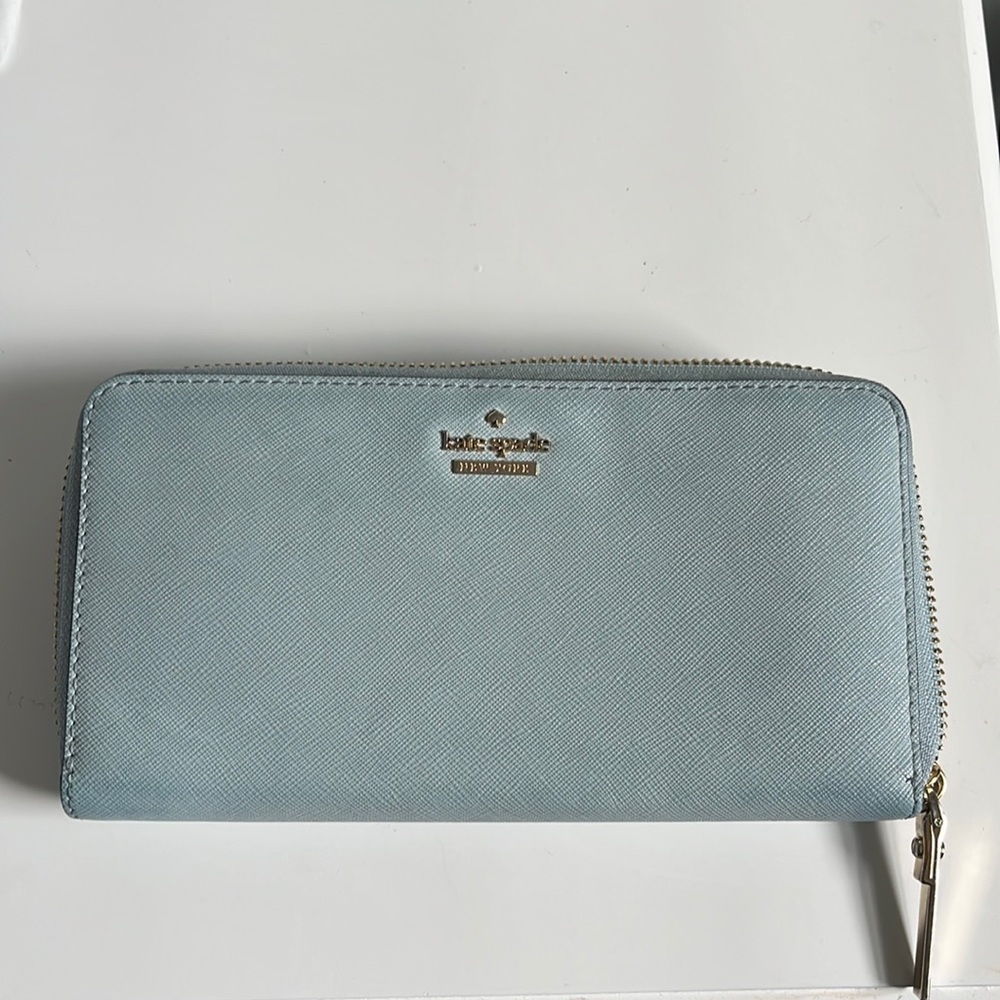 Kate spade light blue wallet